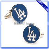Wholesale Custom Logo Engraved Copper Enamel Cufflink