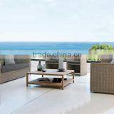 Sofa Wicker Rattan Outdoor Furniture and Wooden Table