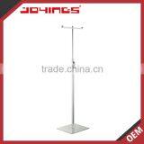 MDF Shelves Floor Standing Slatwall Shoe Shelf With Wheels thumbnail-1