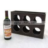 Cheap Exported Leather Red Wine Carrier Case thumbnail-3