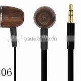 New Style Wood Headphone Cool In-ear Stereo Wooden Earphone thumbnail-3