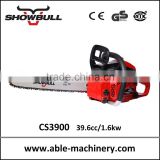 CE approved light weight 40cc gasoline chainsaw 1hp/2.1hp