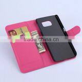 Factory Outlet Luxury Lichee Leather Flip Cover Case With Wallet and Card Slot for Samsung GALAXY S6 thumbnail-2