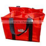 Red Design Non Woven Wine Bag thumbnail-1