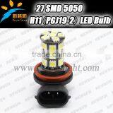 LED Fog Lamp H11 H8 H9 H16 High Power 510lm 3.6w 27 Smd 5050 Led Chips CE Certified LED Auto Bulb for Cars Motorcycles