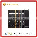 [UPO] Luxury Electroplate Mirror Back Cover + Metal Aluminum Bumper Frame Case For Sony Xperia Z5 thumbnail-5
