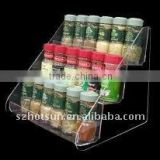 3-tier clear acrylic spice rack acrylic spice display stand