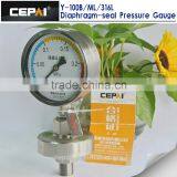 Dial 150mm Flange Type Diaphragm Seal Pressure Gauge thumbnail-2