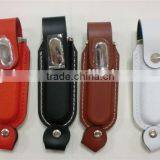 Elegant Factory Direct Selling 2gb Usb Flash Drive Brand Custom Leather Can be Printed Logo thumbnail-4