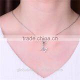 S067M Globalwin 925 Sterling Silver Alphabet Letter M Paved With Crystals Charms thumbnail-3