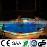 luxury 7 persons outdoor massage outdoor whirlpool spa round shape