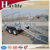 Hot Dipped Galvanized Single Axle Hydraulic Farm Box Tipping Trailer thumbnail-6