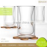 Handmade Double Wall Expensive Glass Cup thumbnail-4