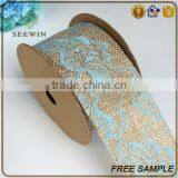 High Quality Online Lace Mesh Linen Jute Craft Fabric Ribbon Wholesale thumbnail-5