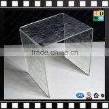 Clear Acrylic Cube 2 Layers Coffee Tables With Metal From Shenzhen Yidong thumbnail-5