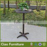 Outdoor Club Plastic Wood Bar Table thumbnail-1