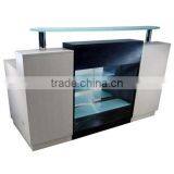Nail Salon Reception Desk Solid Wood Office Table Design Receptionist Table F-2733 thumbnail-1