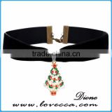 2016 wholesale flannel Christmas pendant necklace