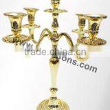 Golden Finish Aluminum Candelabra thumbnail-2