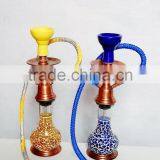 set of 2 glass coloured hookah shisha for sale