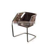 2015 New Modern Leather Metal Base Designer Chair thumbnail-3