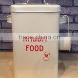 Rabbit Pet Food Storage Box Tin With Scoop thumbnail-1