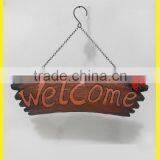 Pretty Metal Wall Decoration With Welcome Sign thumbnail-1