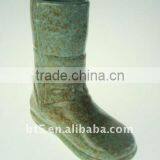 9" Shoe Shape Ceramic Flower Vase thumbnail-1