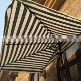 Aluminum Pole Green White Fabric Half Square Sun Umbrella CK1422 thumbnail-4