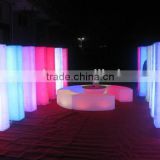 Plastic rechargeable luminous night club outdoor pillar/club light