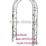 Powder coated wrought steel rose garden arch