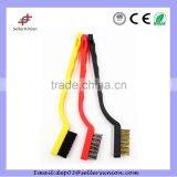 Zinc Coated Wire Brush With3 Colors Plastic Handle thumbnail-1