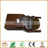 Premium Leather [Deluxe Box] Protective Compact Case With Magnetic Closure and Strap Compatible With Digital Camera Dark Brown thumbnail-3