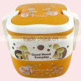 Double Layers Portable Square Plastic Lunch Box thumbnail-4