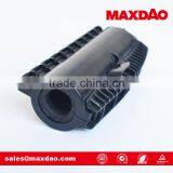 Black RF Transmission Line Hareware Gel Seal Closure