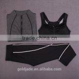 Spandex Women Sexy Fitness Yoga Wear for Women Sportswear Clothes Three Pieces thumbnail-4
