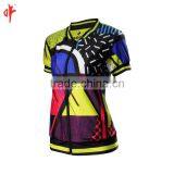 Ladies Colorful Sublimation Sports Suit , Sublimation Running Suit , Outdoor Shirt thumbnail-3