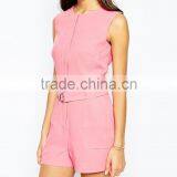 2015 Fashionable Hot Sale OEM Customized D-Ring Belted Women Romper thumbnail-3