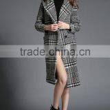 Auschalink Outdoor Fashion Women Tweed Hoodie Coats Plaid Design thumbnail-4