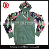 New Style Young Men Flower Printing Sleeve Autumn Hoody Jacket thumbnail-2