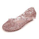 HFR-YS20 2017 New Summer Female Hollow Plastic PVC Crystal Mesh Jelly Hole Shoes thumbnail-2