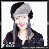 CX-E-28 2016 Wholesale Stock Popular Hair Headband Knitted Mink Fur Scarf thumbnail-5