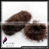 CUFF-2D Cute And Lovely Mongolian Raccoon Fur Fur Cuff / Bracelet thumbnail-1
