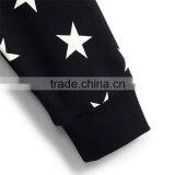 Bulk Stylish Hoody Sweatshirt Star Print Sleeve Cheap Black Hoodies thumbnail-5