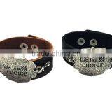 Fashion Words Tag Bracelets,genuine Leather Punk Bracelets,vintage Bracelets Bangle thumbnail-2