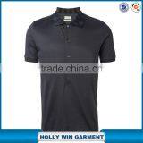 Dark Grey Cotton Print Collar Mens Latest Design Polo Shirt Wholesale thumbnail-1
