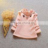 Cotton and Cashmere Coat Girls Lace Collars Agaric Children Coat thumbnail-3