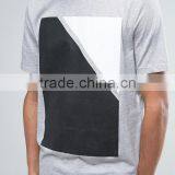 Men Custom Front Black and White Screen Print Running Loose Jersey t Shirts thumbnail-5