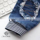 S33290W Girls Jeans Pants Autumn 2017 Children's Clothing Jeans Blue Trousers thumbnail-4