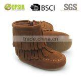 Wholesale winter hard sole moccasins kids boots